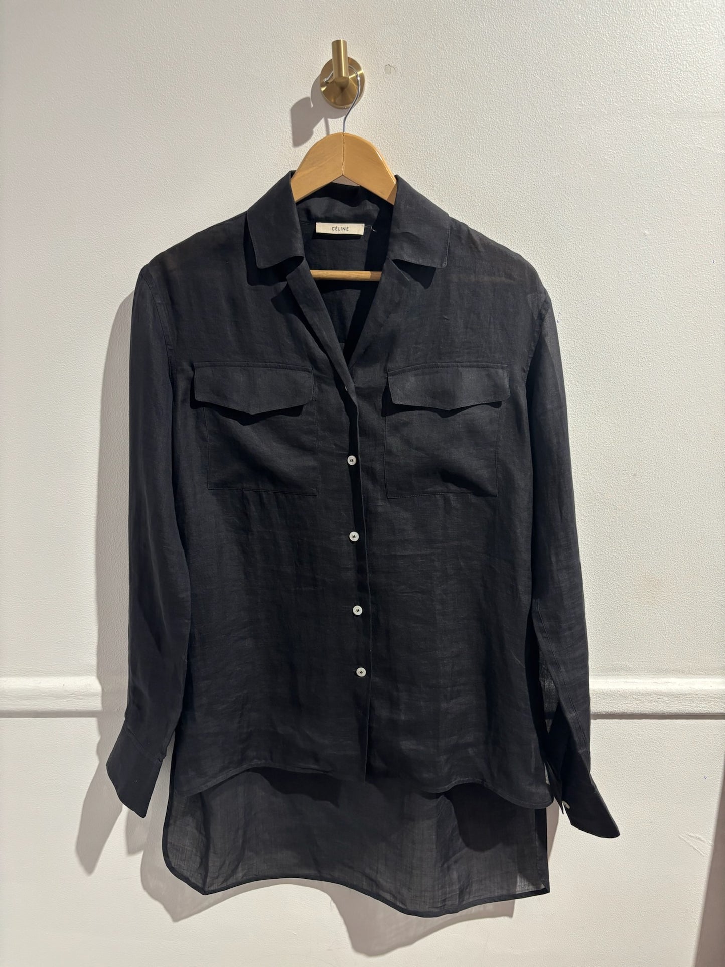Chemise Celine noire T.36
