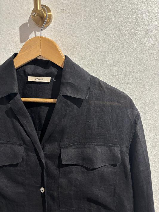 Chemise Celine noire T.36
