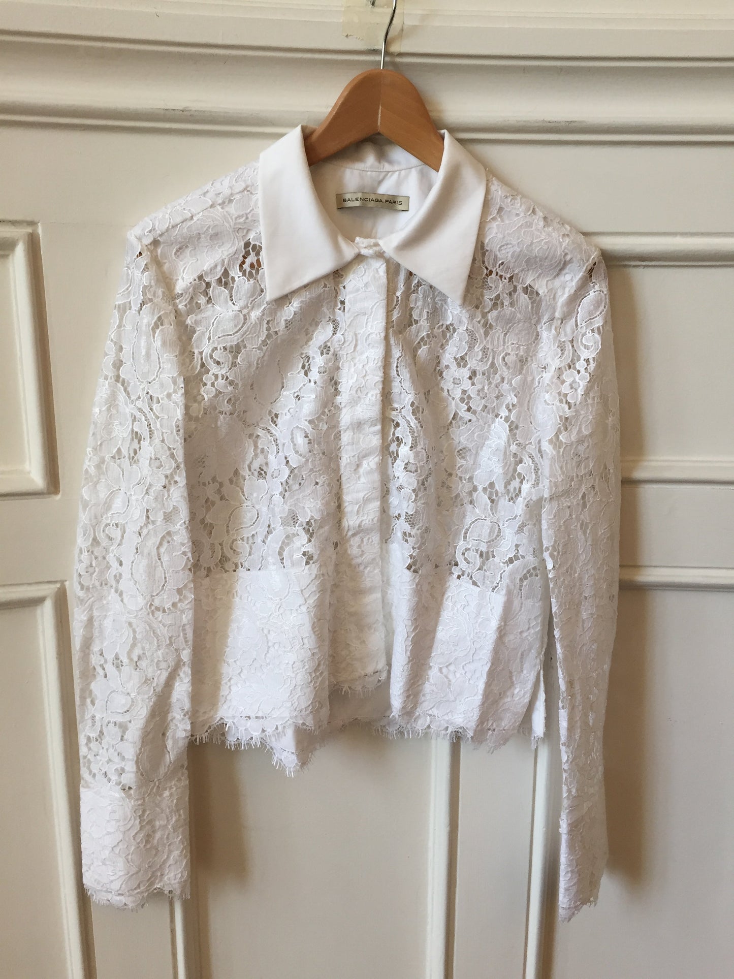 Chemise Balenciaga blanche T.38