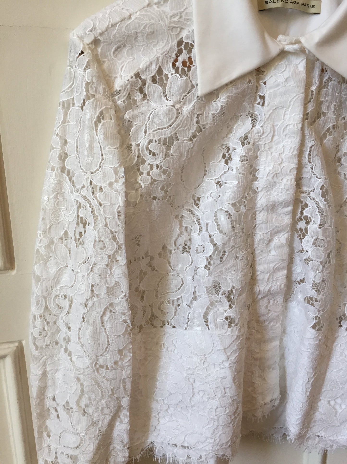 Chemise Balenciaga blanche T.38