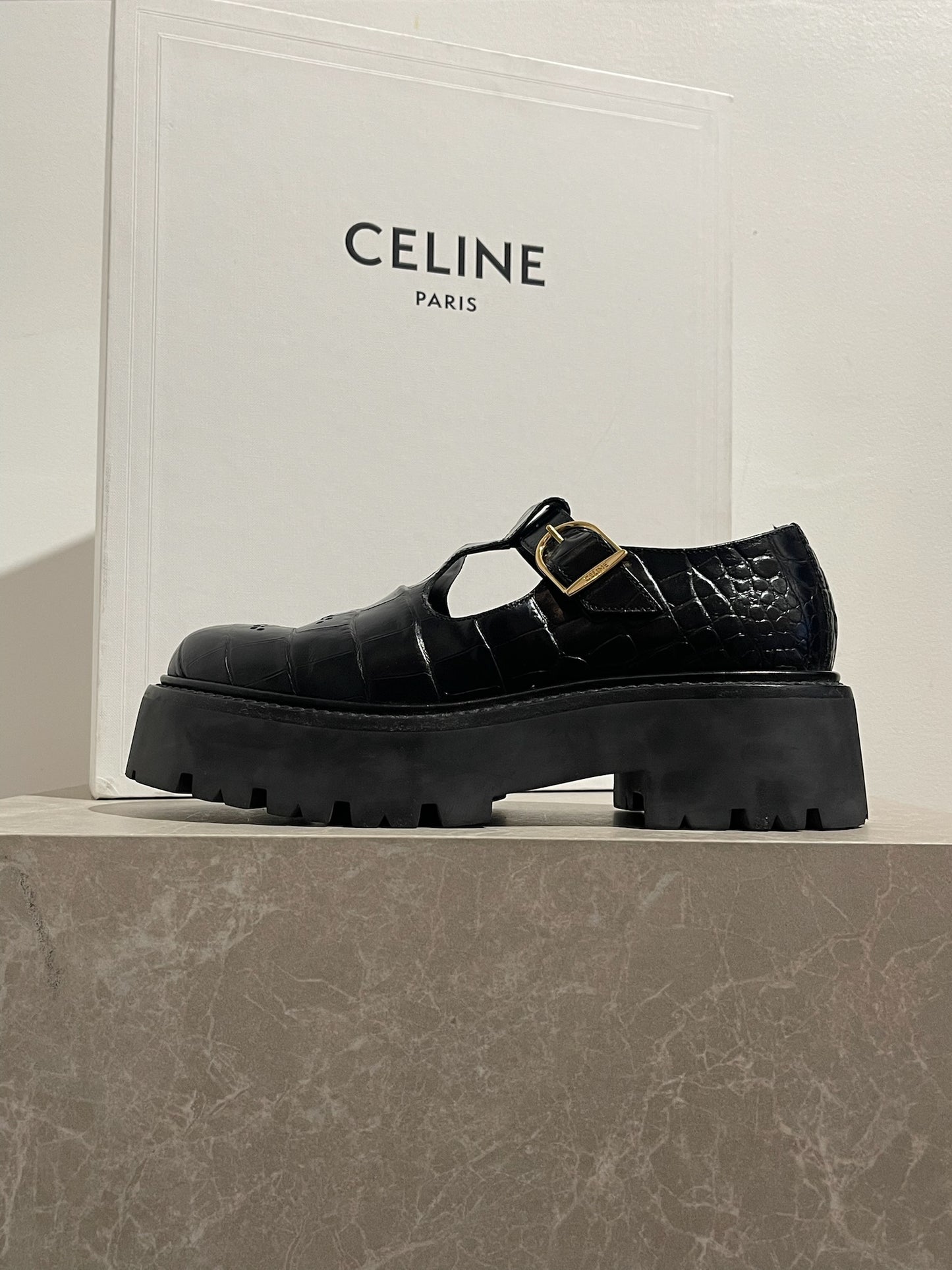 Mocassins Celine noirs T.37
