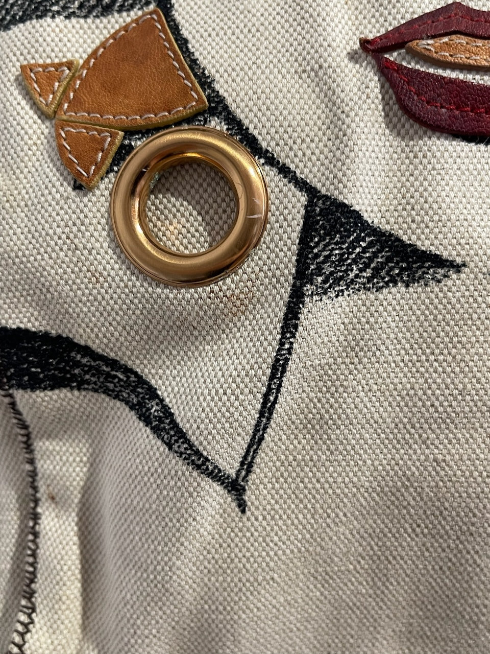 Sac Miu Miu toile beige