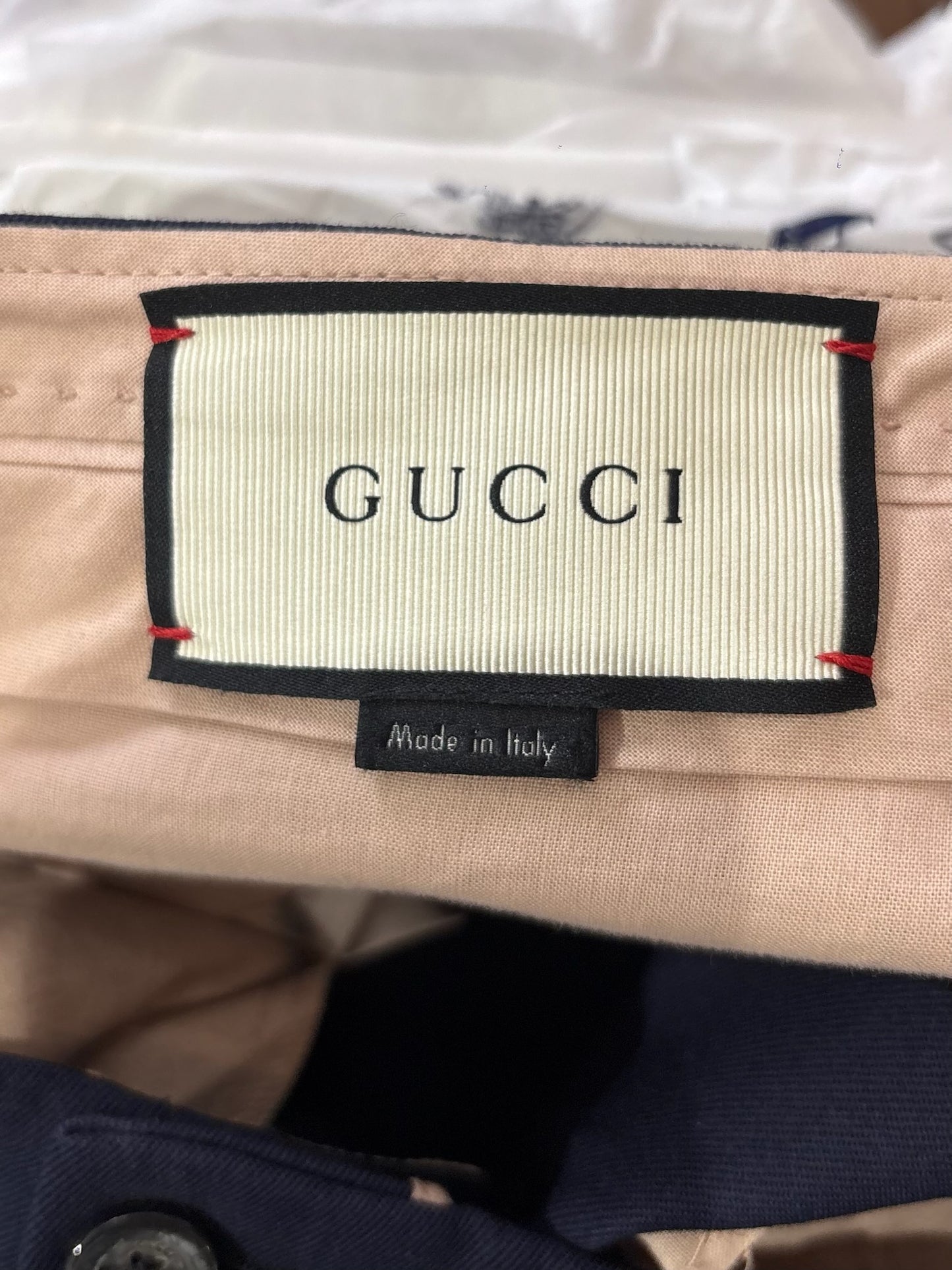Pantalon Gucci bleu marine T.38
