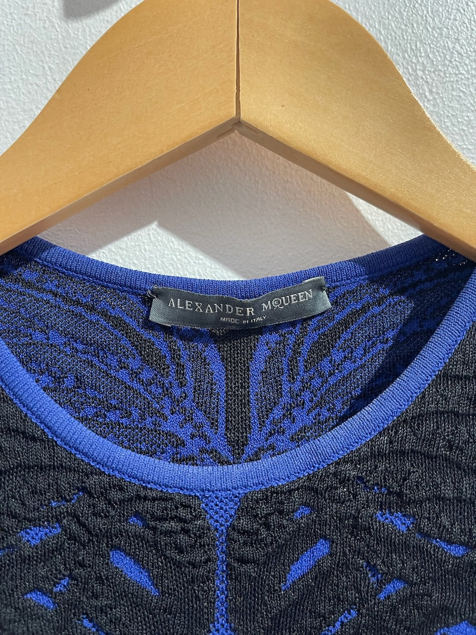 Robe Alexander Mcqueen bleue T.XS