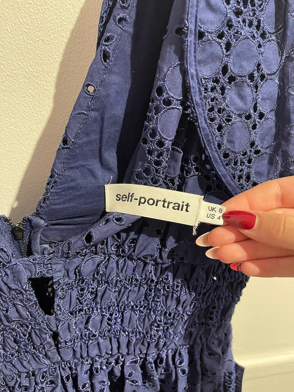Robe Self Portrait bleue T.36