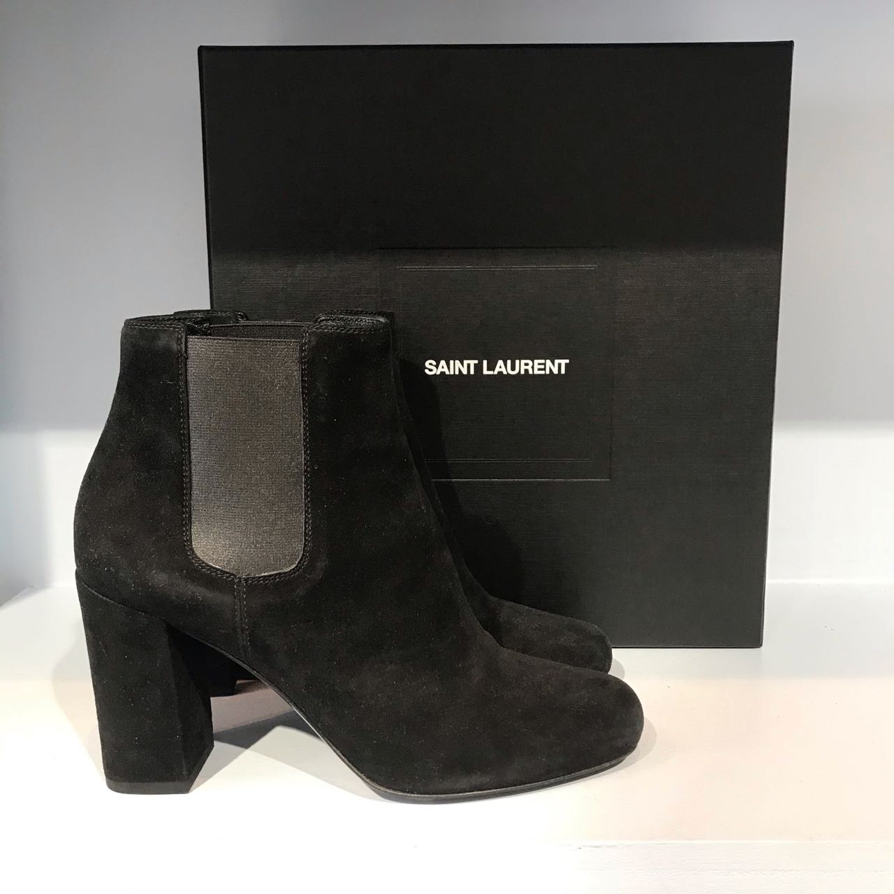 Boots Saint Laurent noirs T.37
