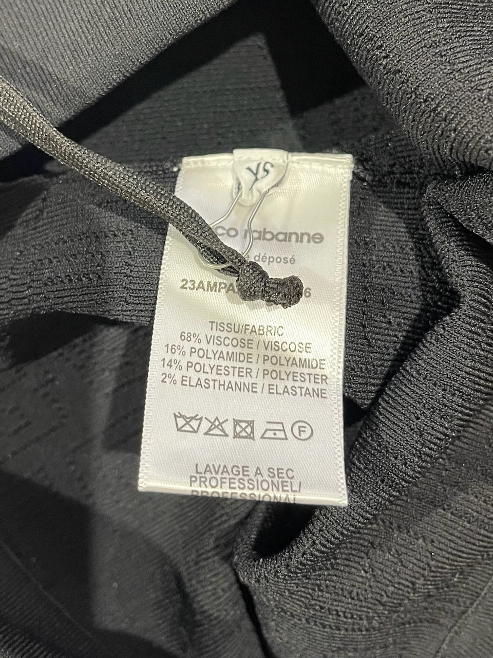 Legging Paco Rabanne noir T.XS NEUF