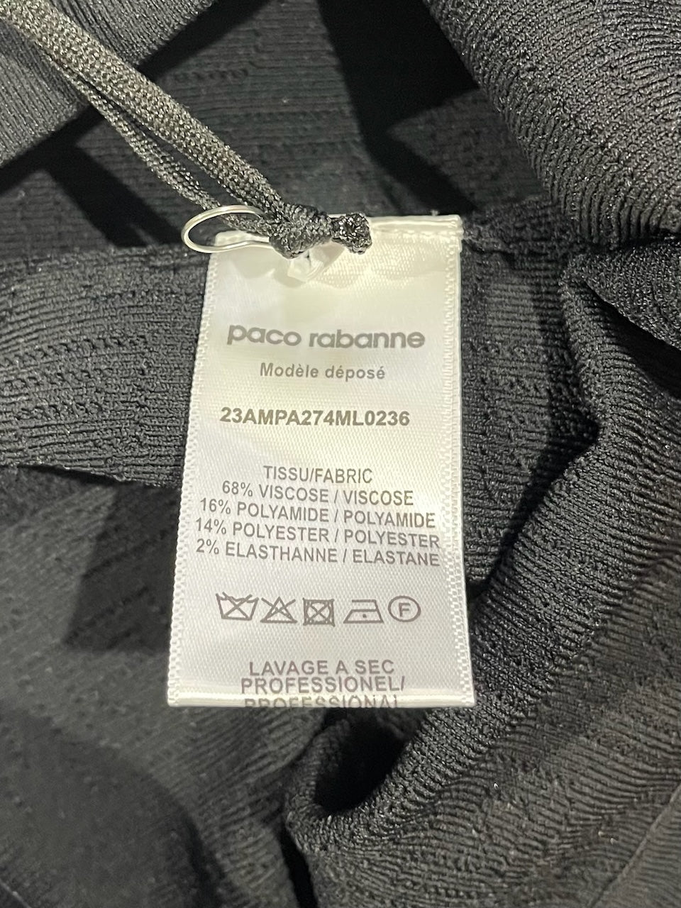 Legging Paco Rabanne noir T.XS NEUF
