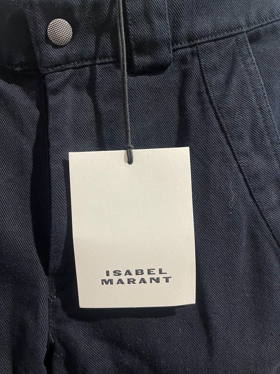 Pantalon Isabel Marant bleu marine T.36