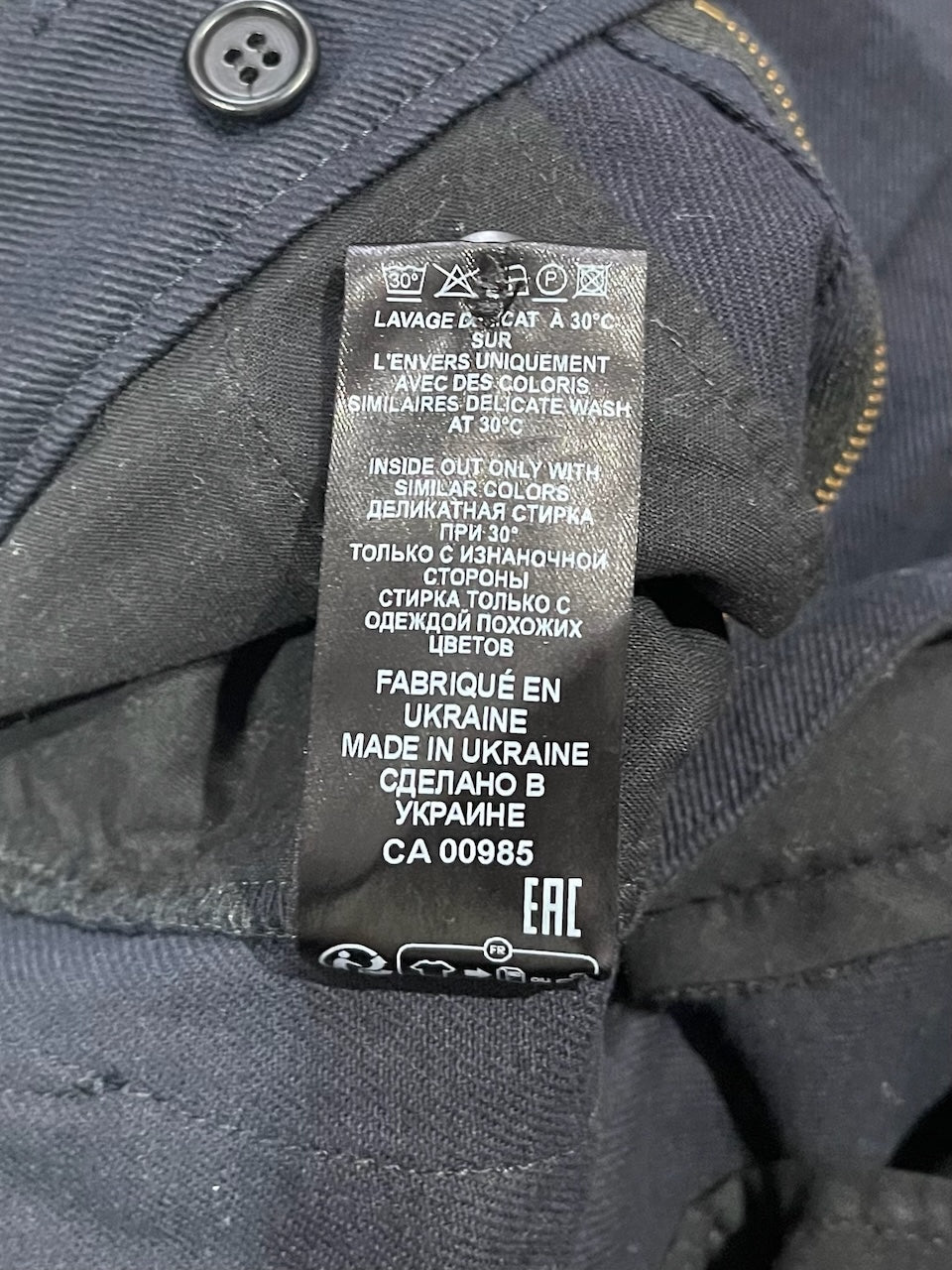 Pantalon Isabel Marant bleu marine T.36