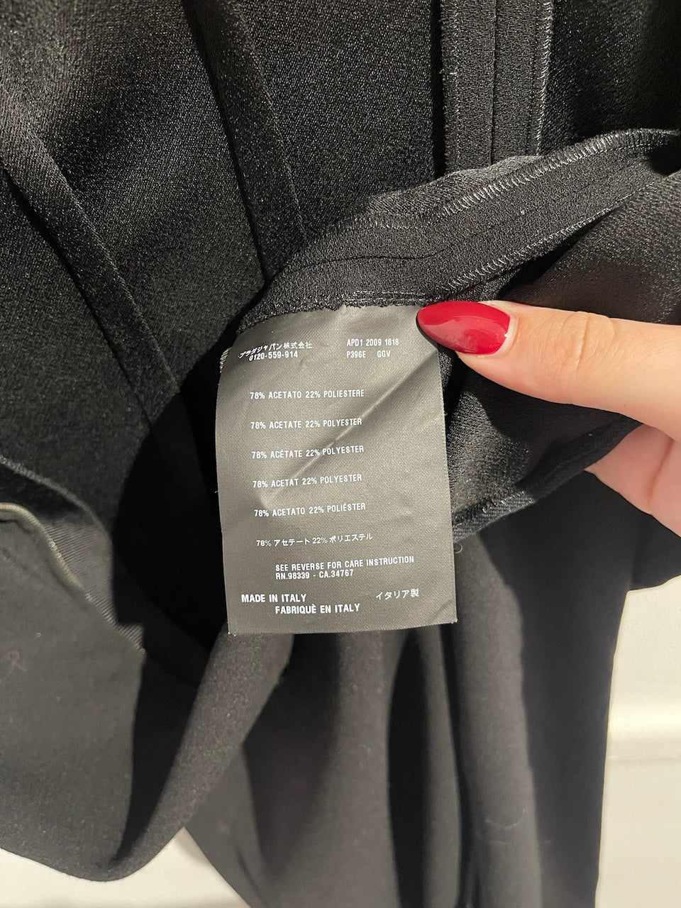 Robe Prada noire T.36