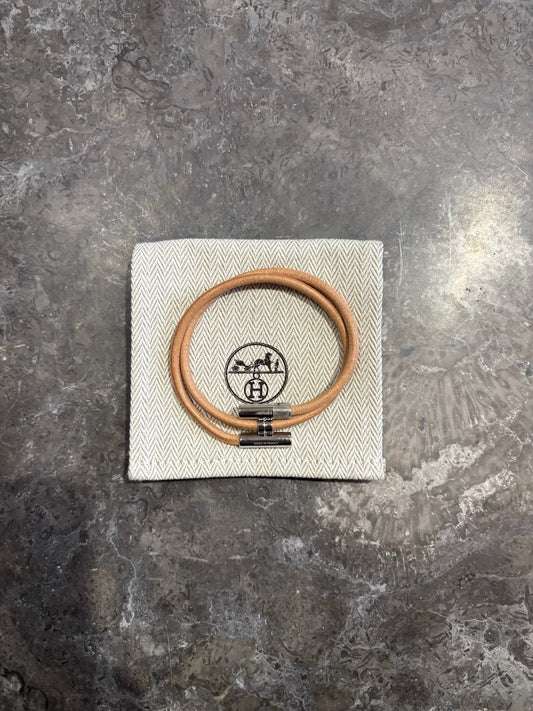 Bracelet Hermès Tournis beige T.5 NEUF