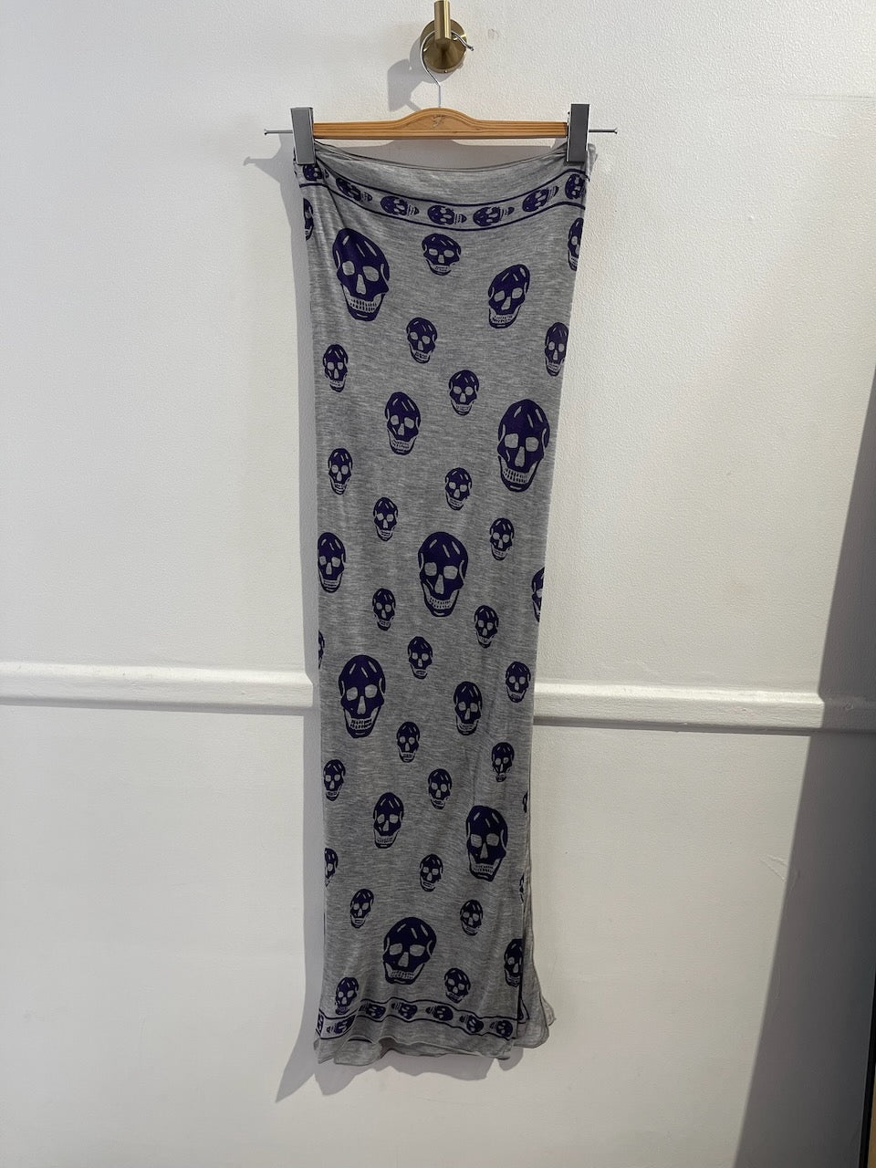 Foulard Alexander McQueen Gris