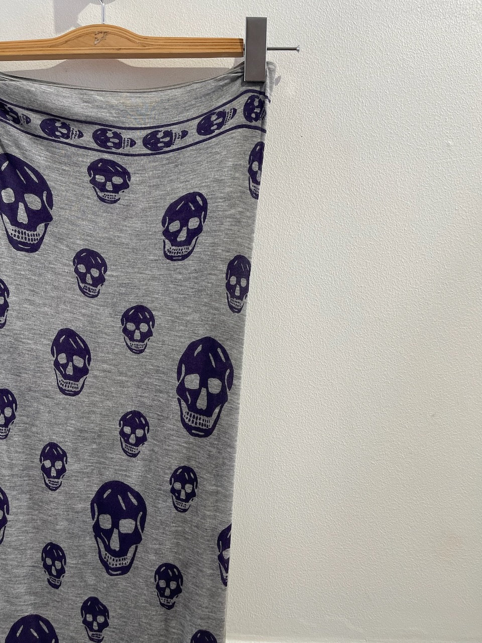 Foulard Alexander McQueen Gris