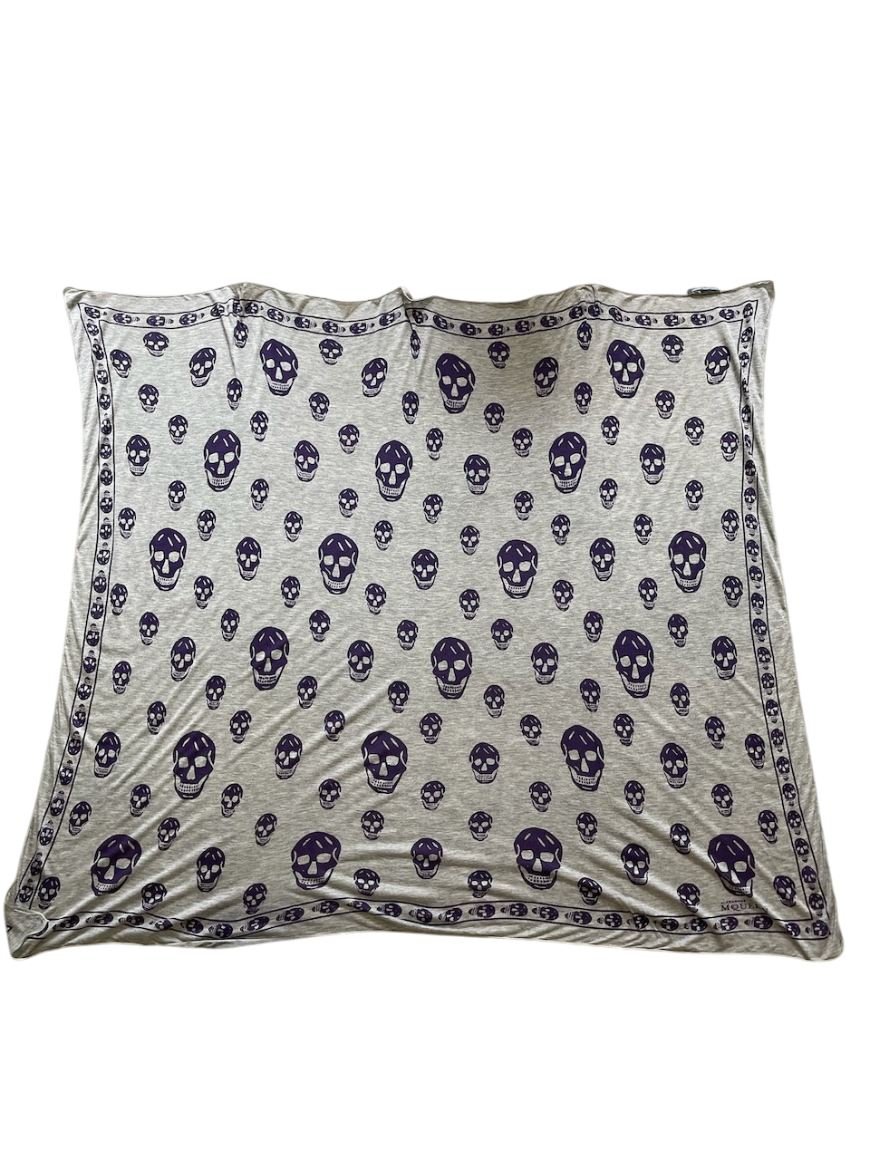 Foulard Alexander McQueen Gris