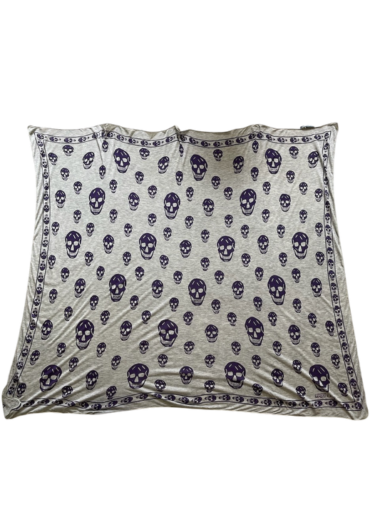 Foulard Alexander McQueen gris