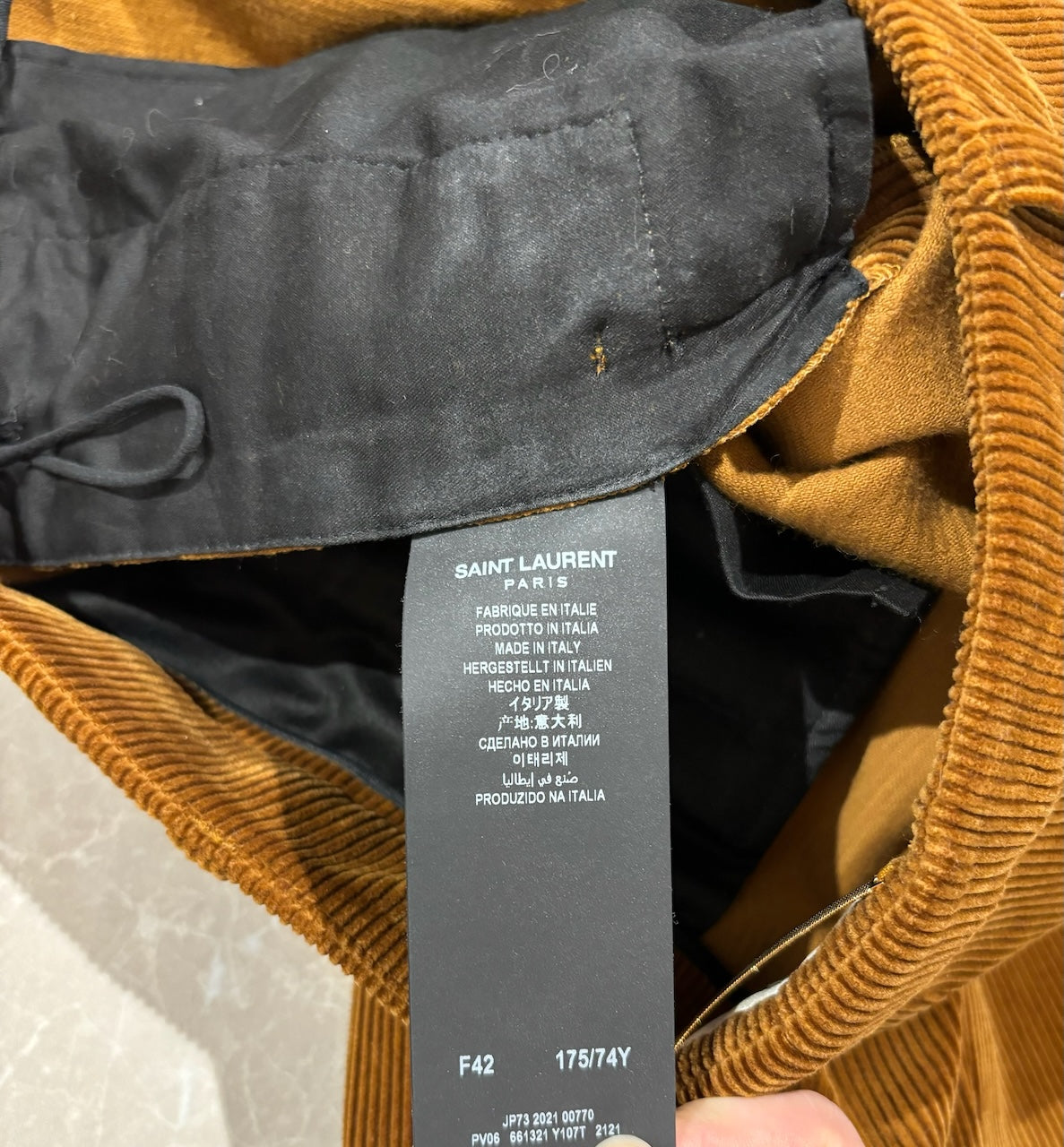 Pantalon Saint Laurent camel T.42