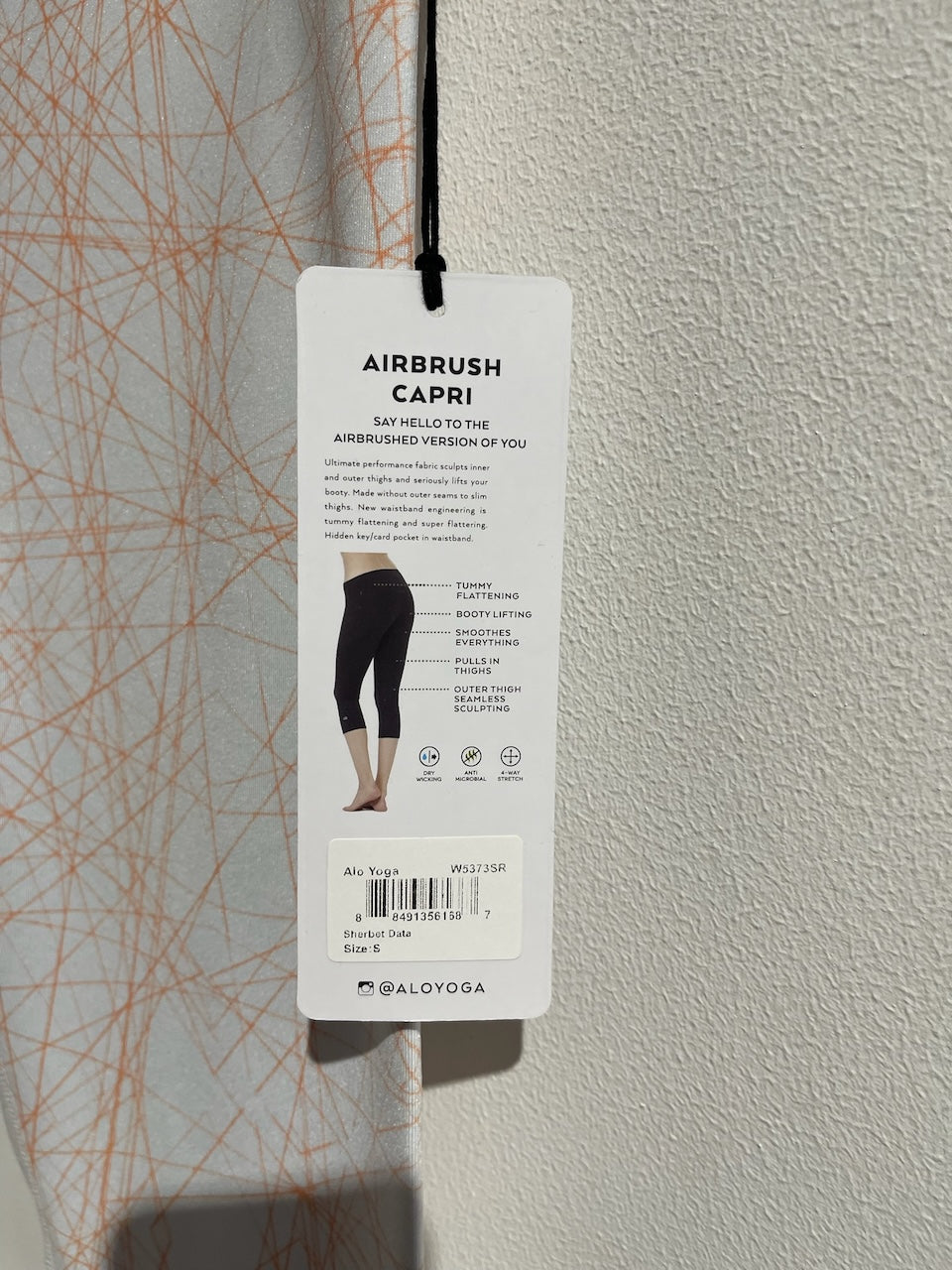 Legging capri Alo Yoga blanc T.S NEUF