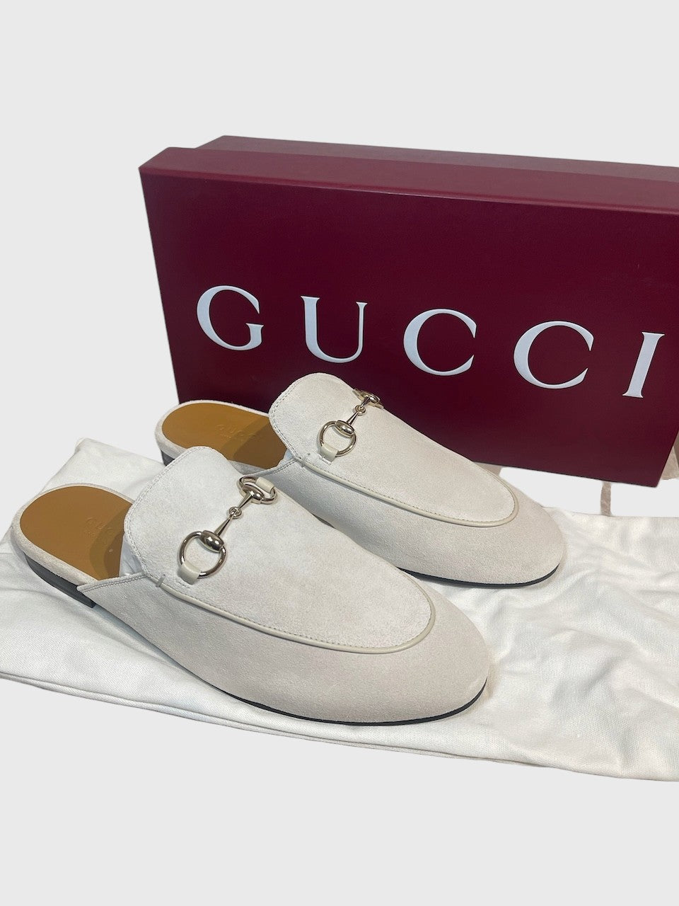 Mules Gucci Princetown grises T.37,5