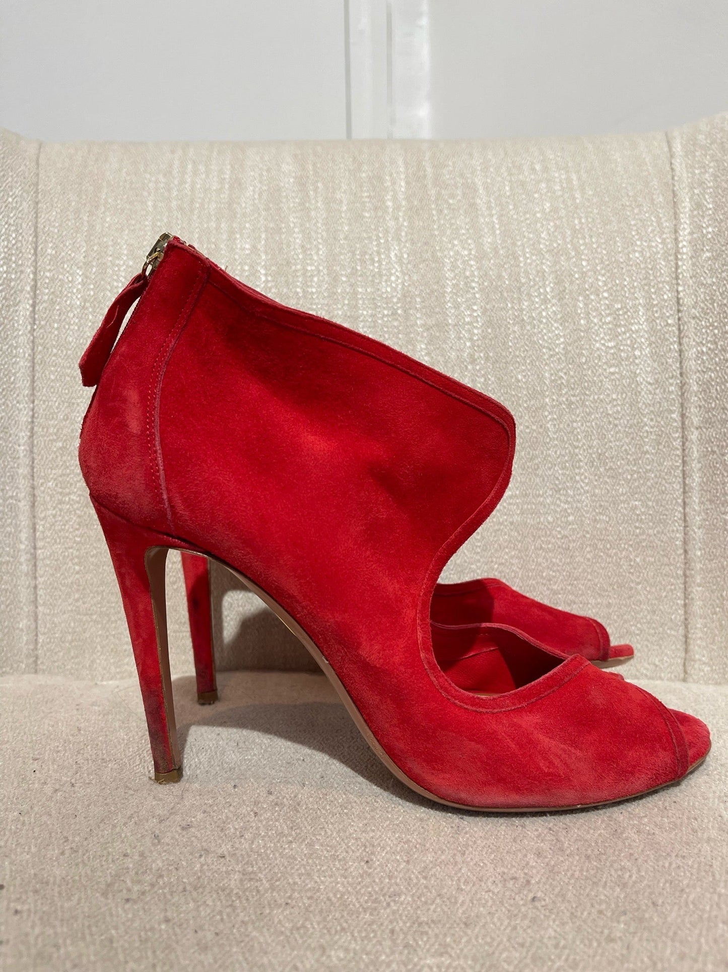 Sandales Aquazzura rouges T.38,5