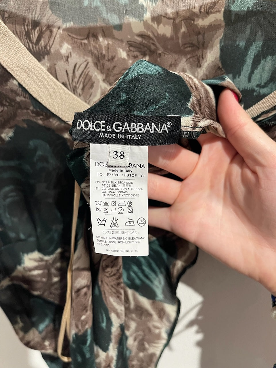Débardeur Dolce & Gabbana vert T.34