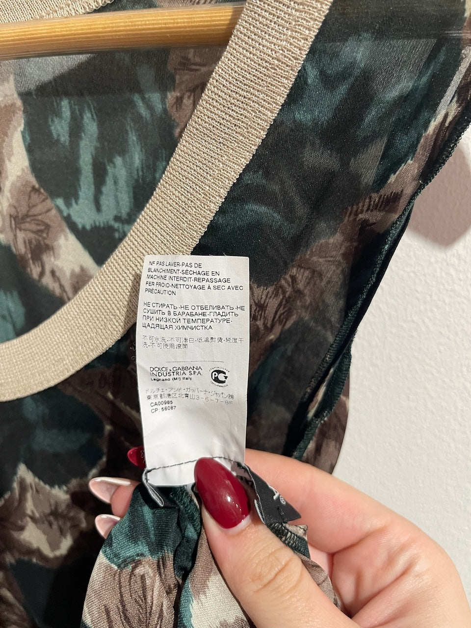 Débardeur Dolce & Gabbana vert T.34