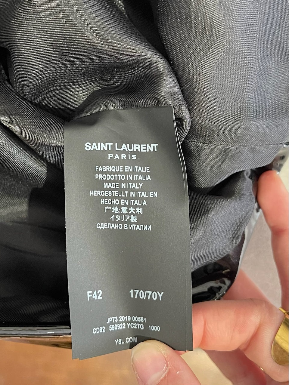 Jupe Saint Laurent noire T.42
