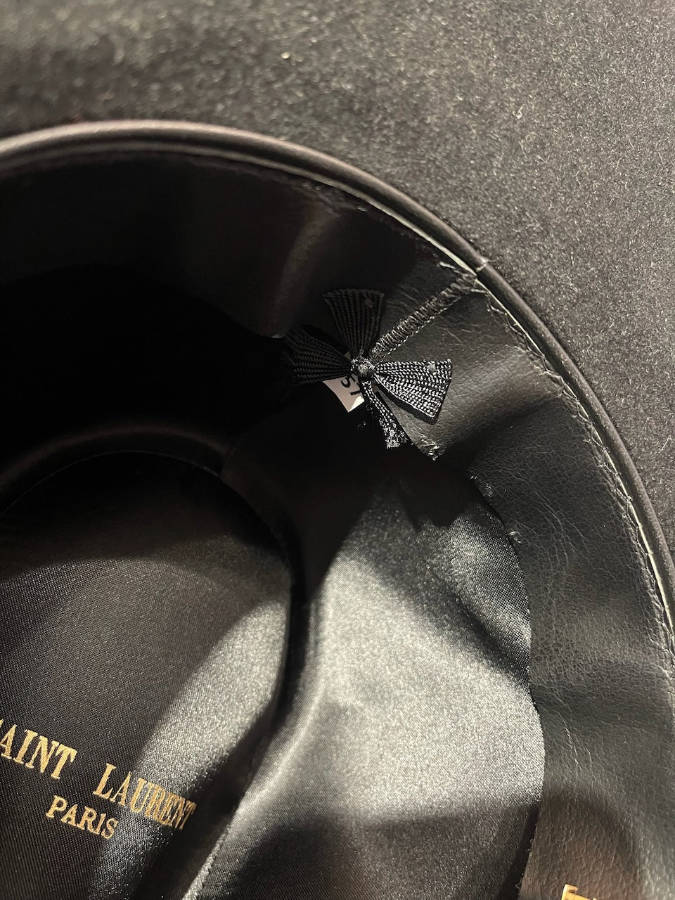Chapeau Saint Laurent noir T.57