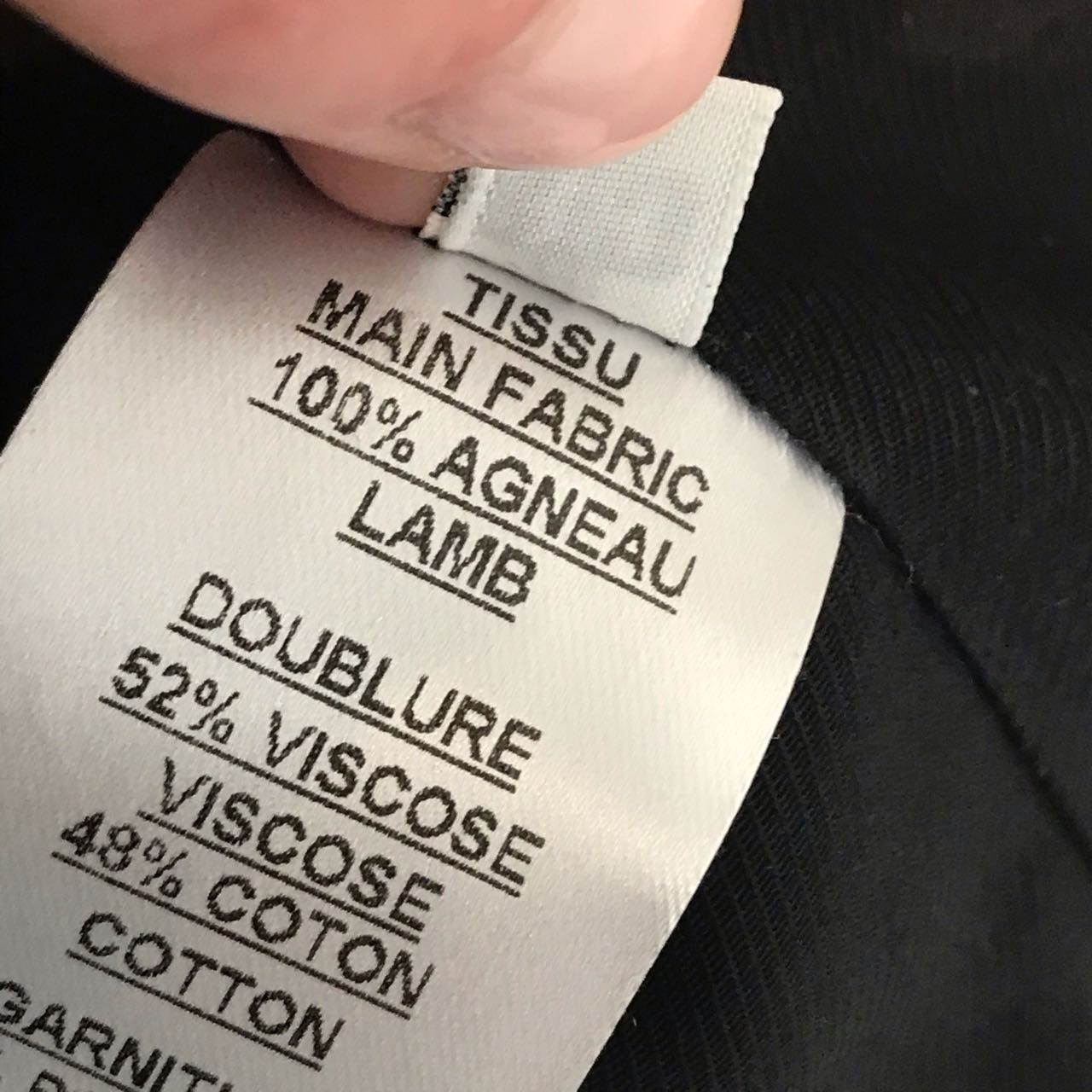 Veste Balmain cuir noir et blanc T.34