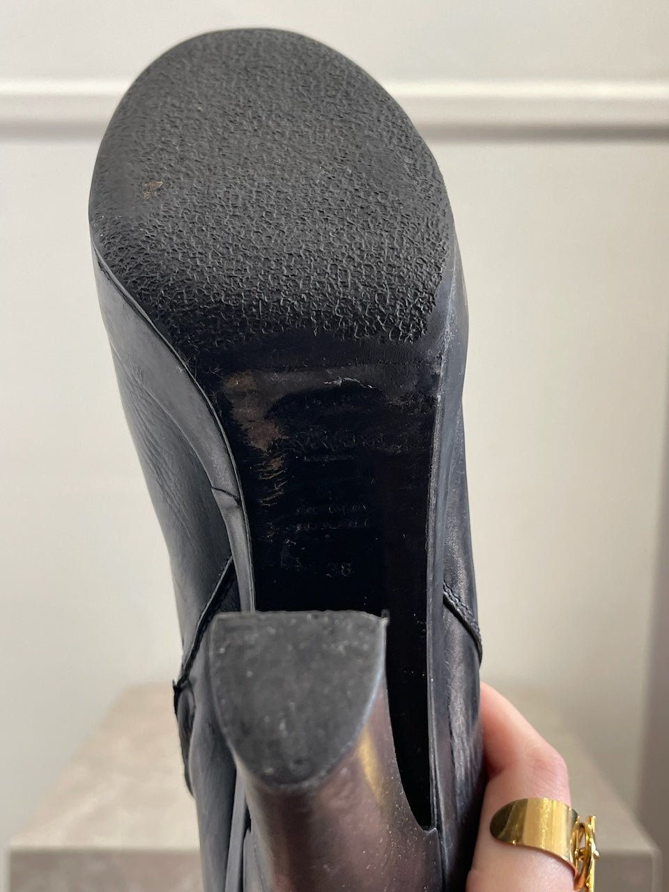 Bottes Yves Saint Laurent noires T.38