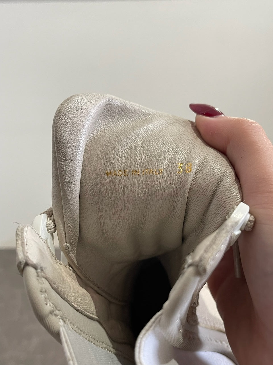 Bottines Prada beige T.38