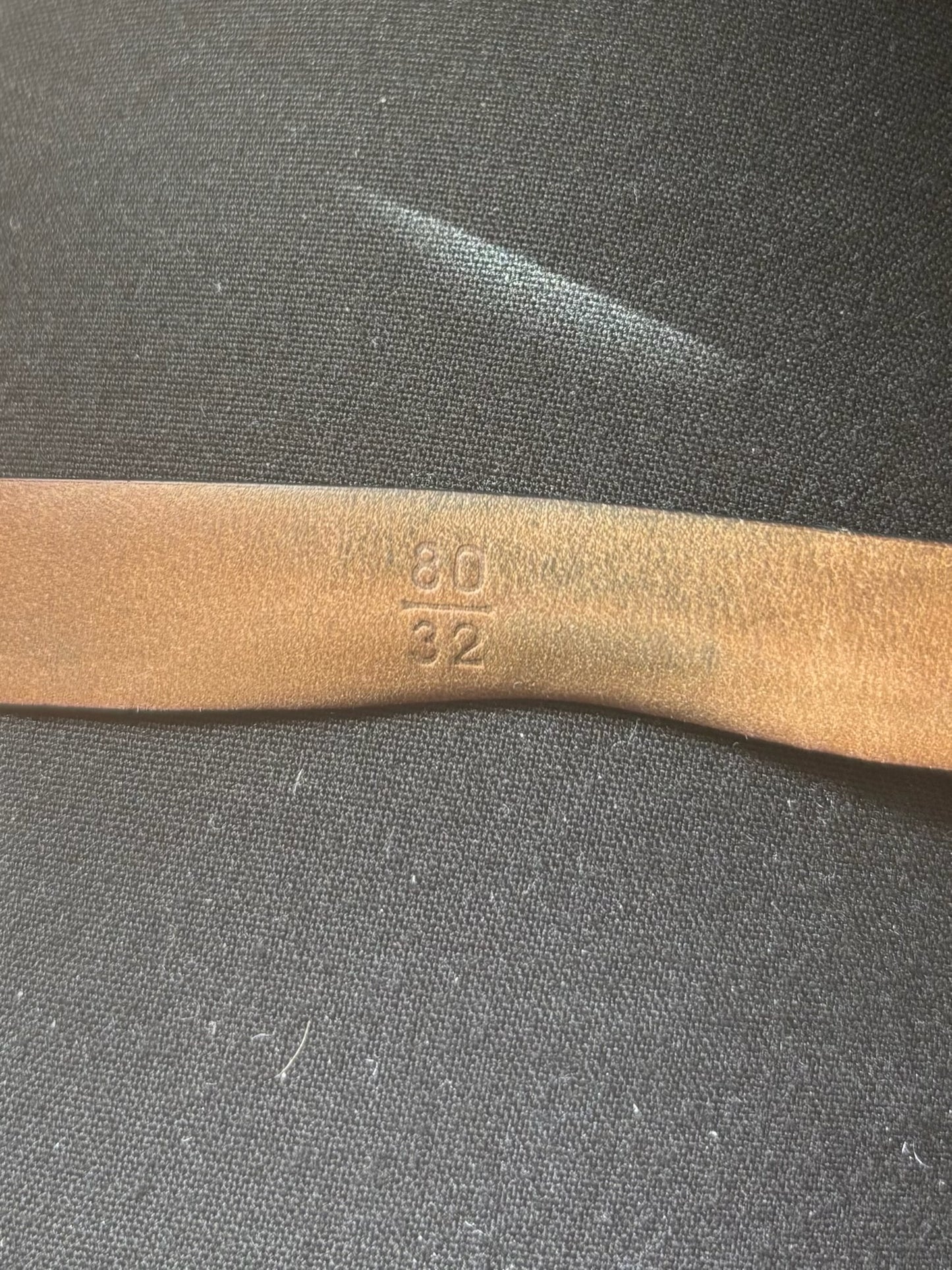 Ceinture Chanel noire CC T.80