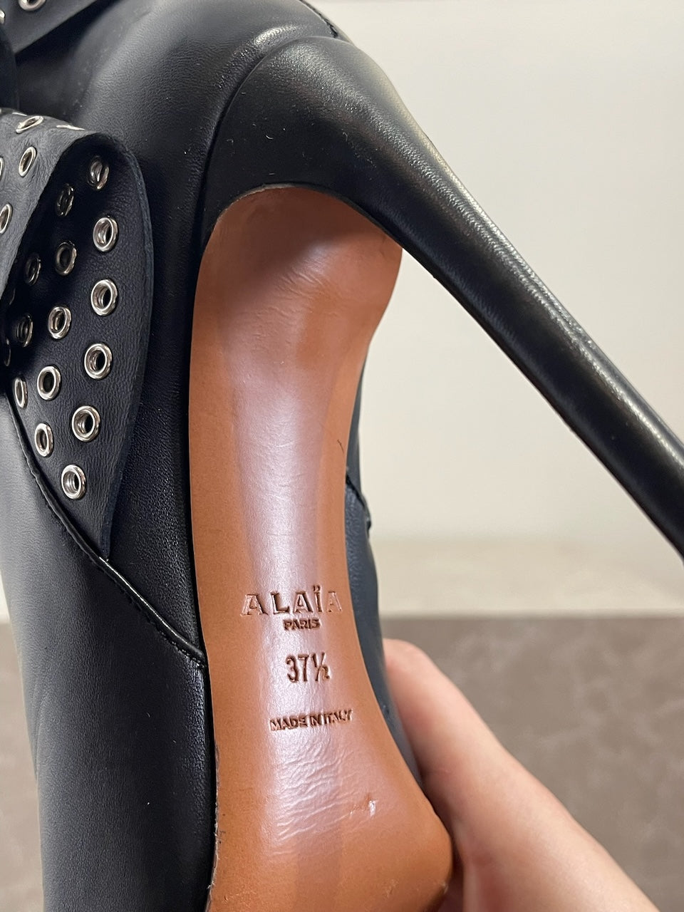 Boots Alaia noires T.37.5