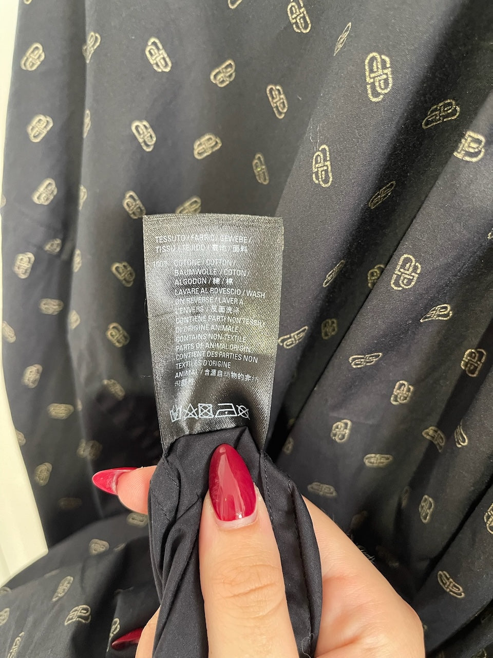 Chemise Balenciaga noire T.34
