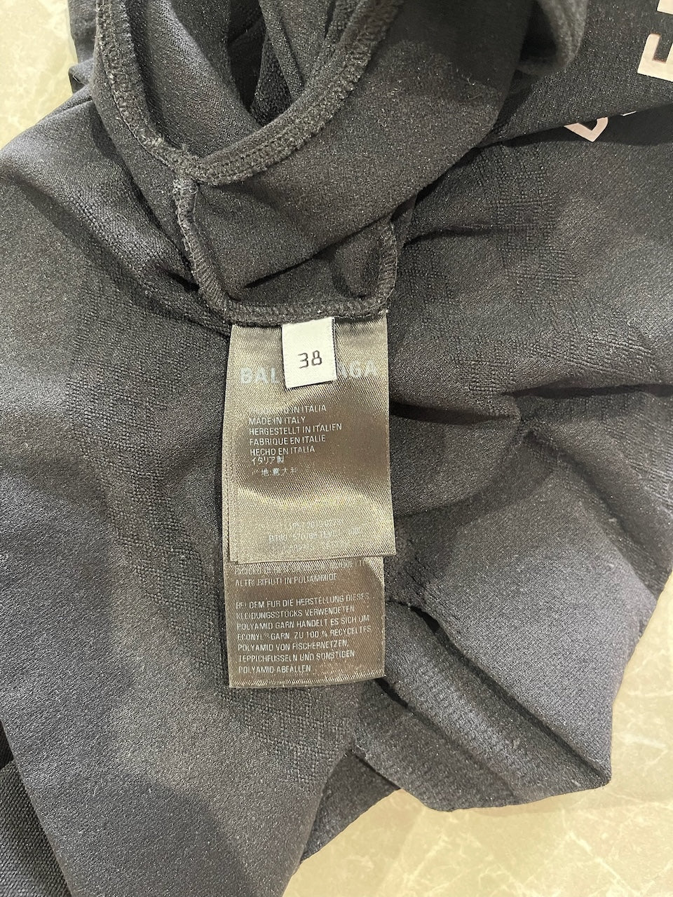 T-shirt Balenciaga noir T.38