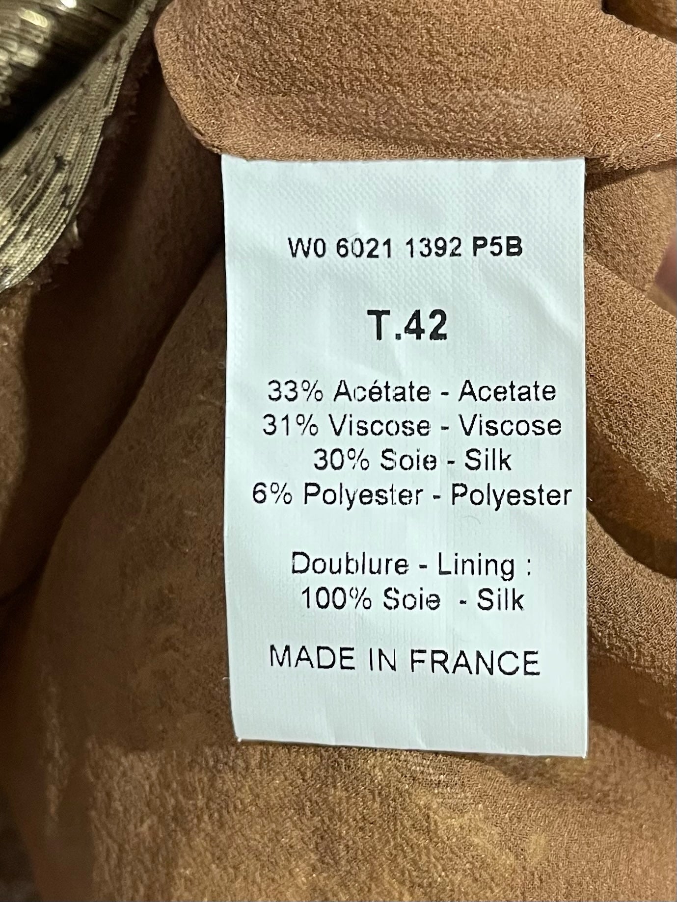 Top Lanvin doré T.42