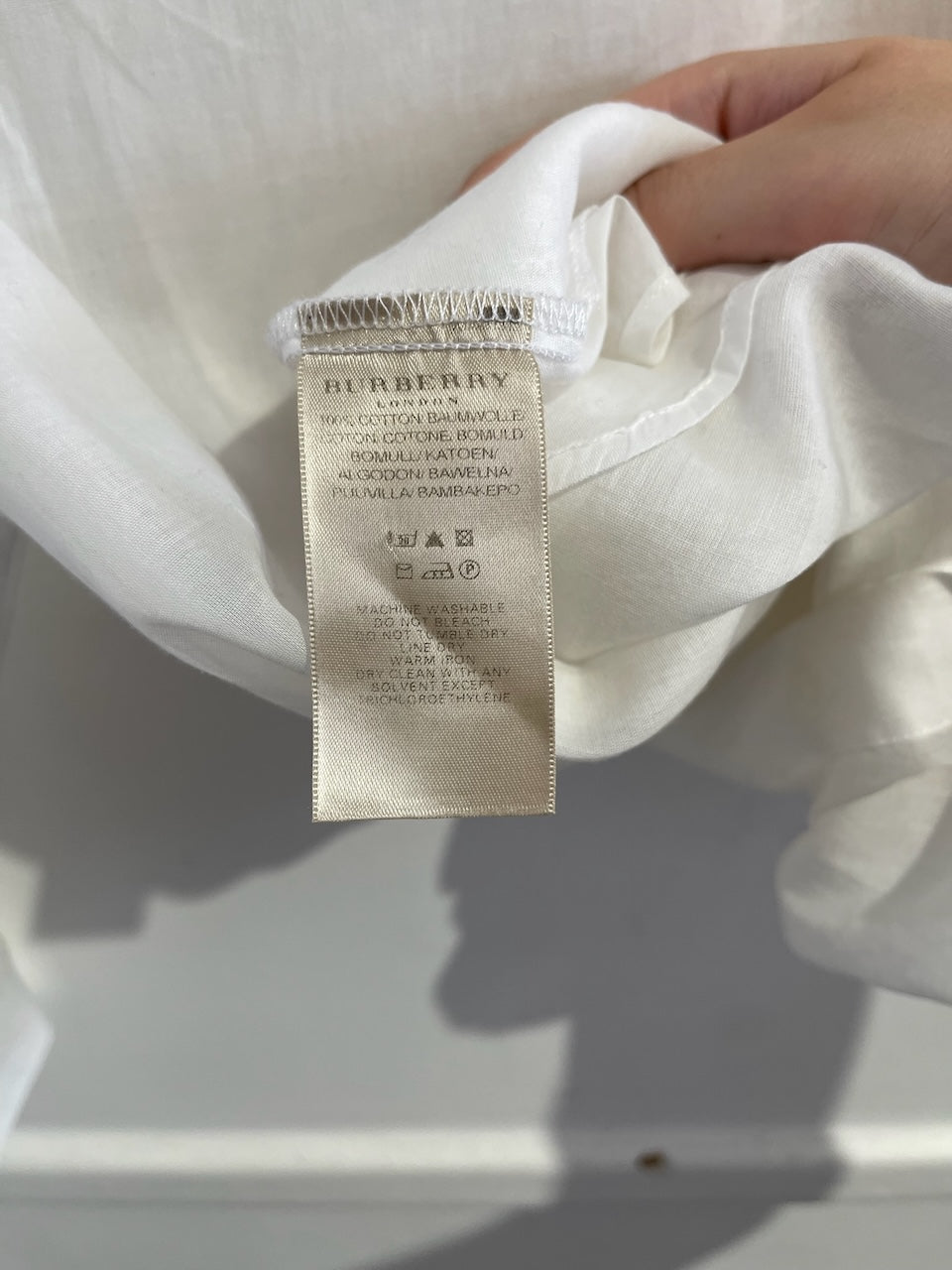 Chemise Burberry blanche T.S