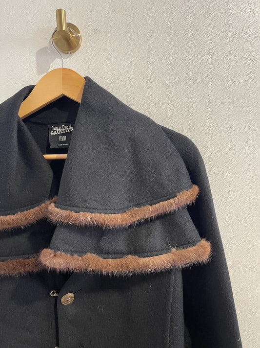 Veste Jean Paul Gauthier noire T.36