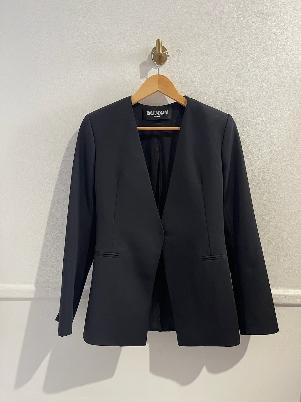 Veste Balmain noire T.38