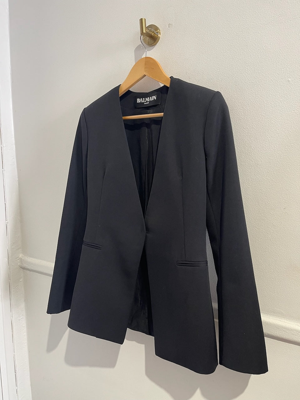 Veste Balmain noire T.38