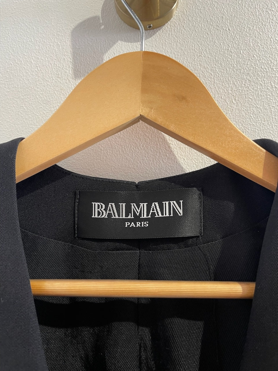 Veste Balmain noire T.38