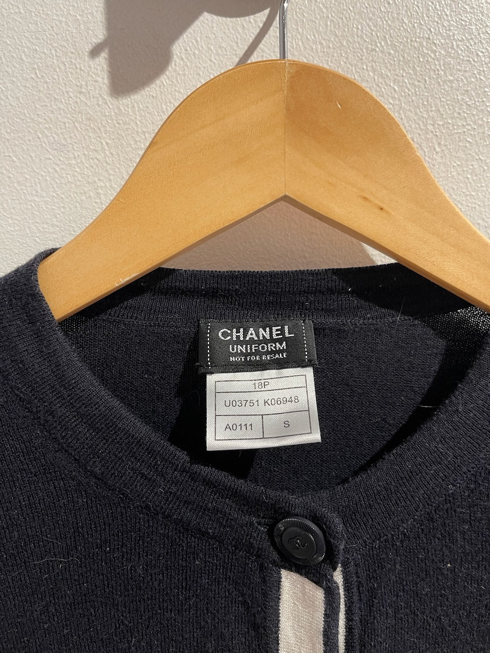 Gilet Chanel bleu marine T.S
