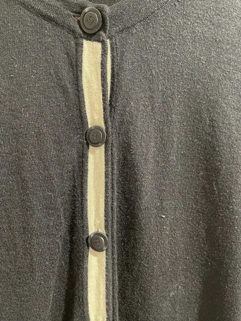 Gilet Chanel bleu marine T.S