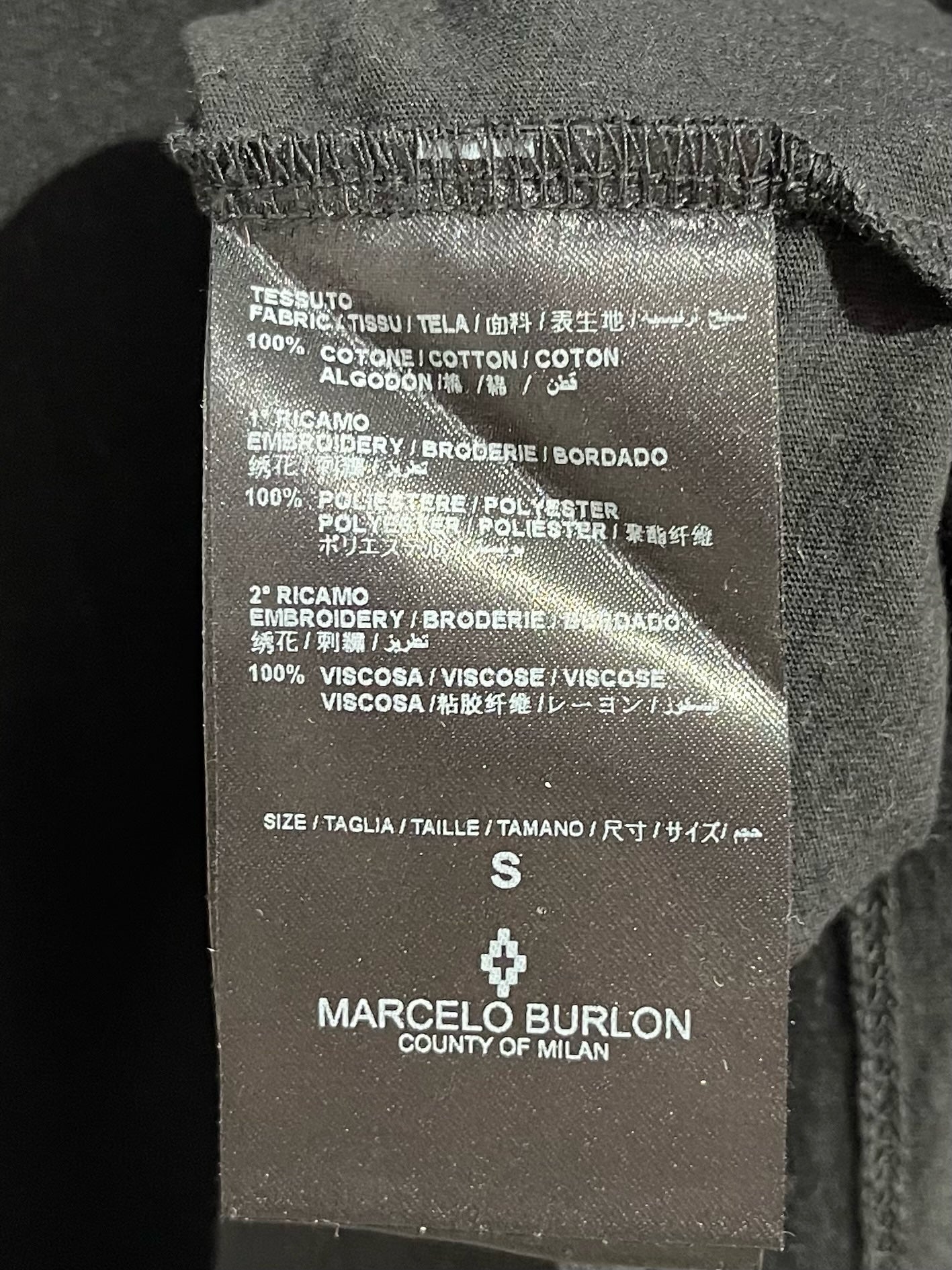 T-shirt Marcello Burlon noir T.S