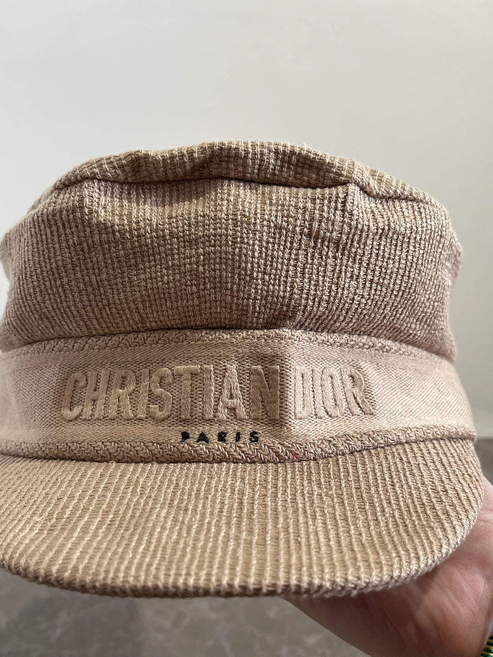 Casquette Dior beige T.57