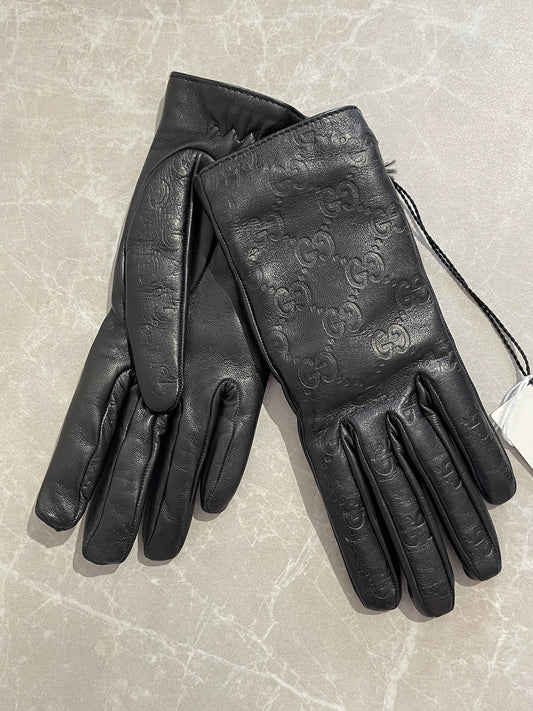 Gants Gucci noirs T.6,5 Neuf