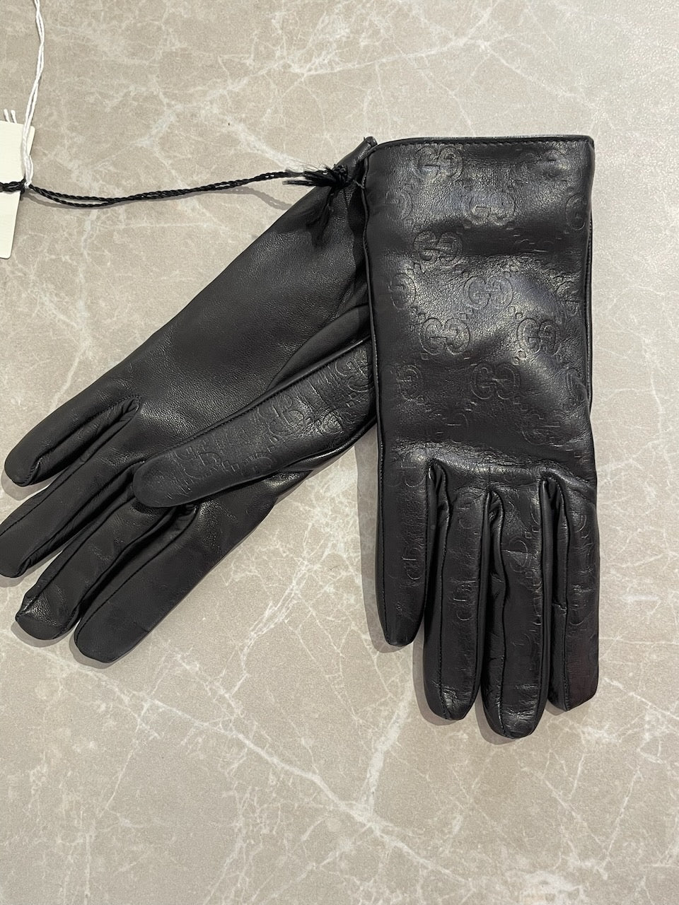Gants Gucci noirs T.6,5 Neuf