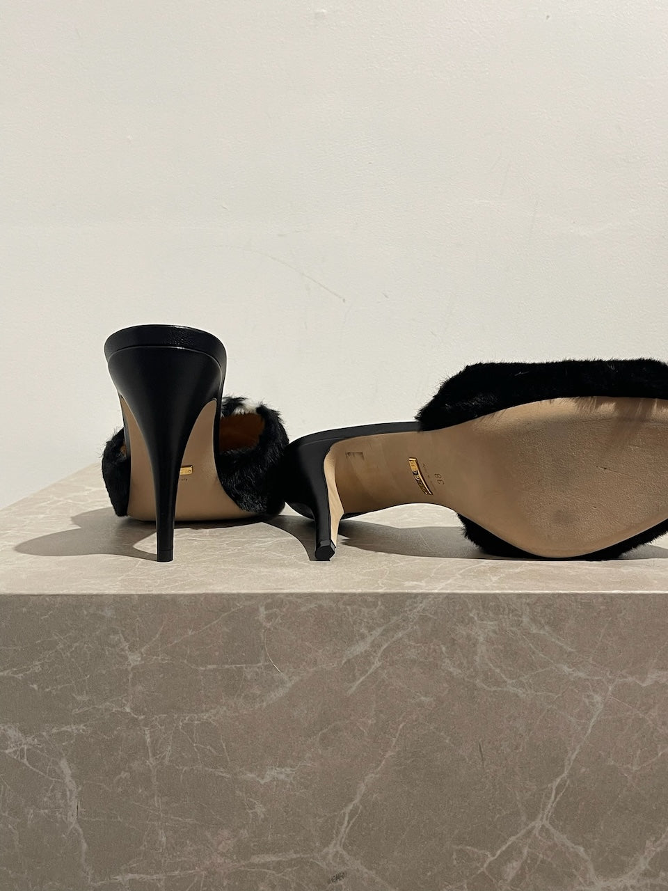 Mules Gucci x Adidas noires T.38