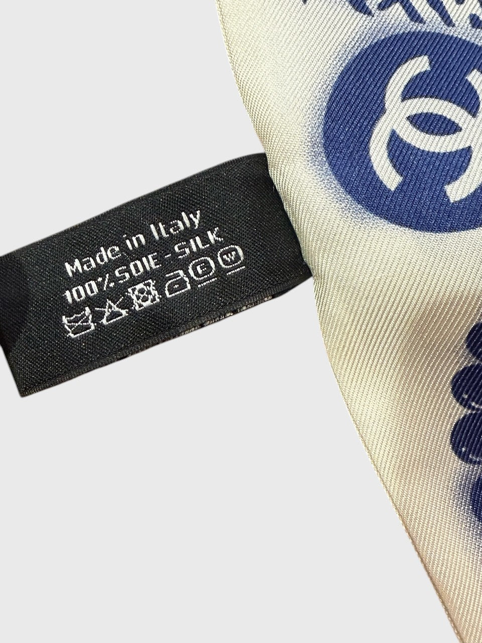 Foulard slim Chanel blanc