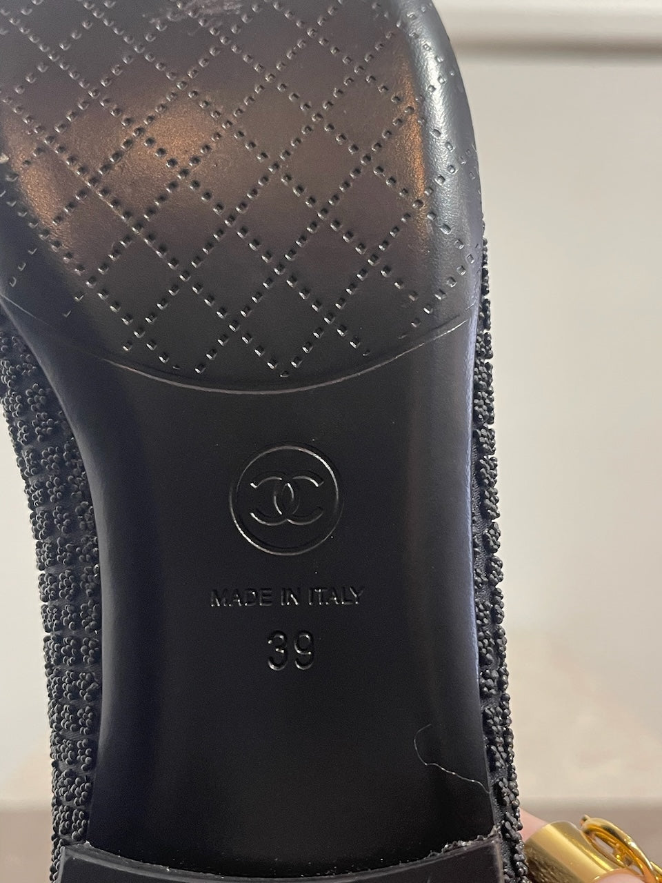 Ballerine Chanel noires T.39 NEUVES